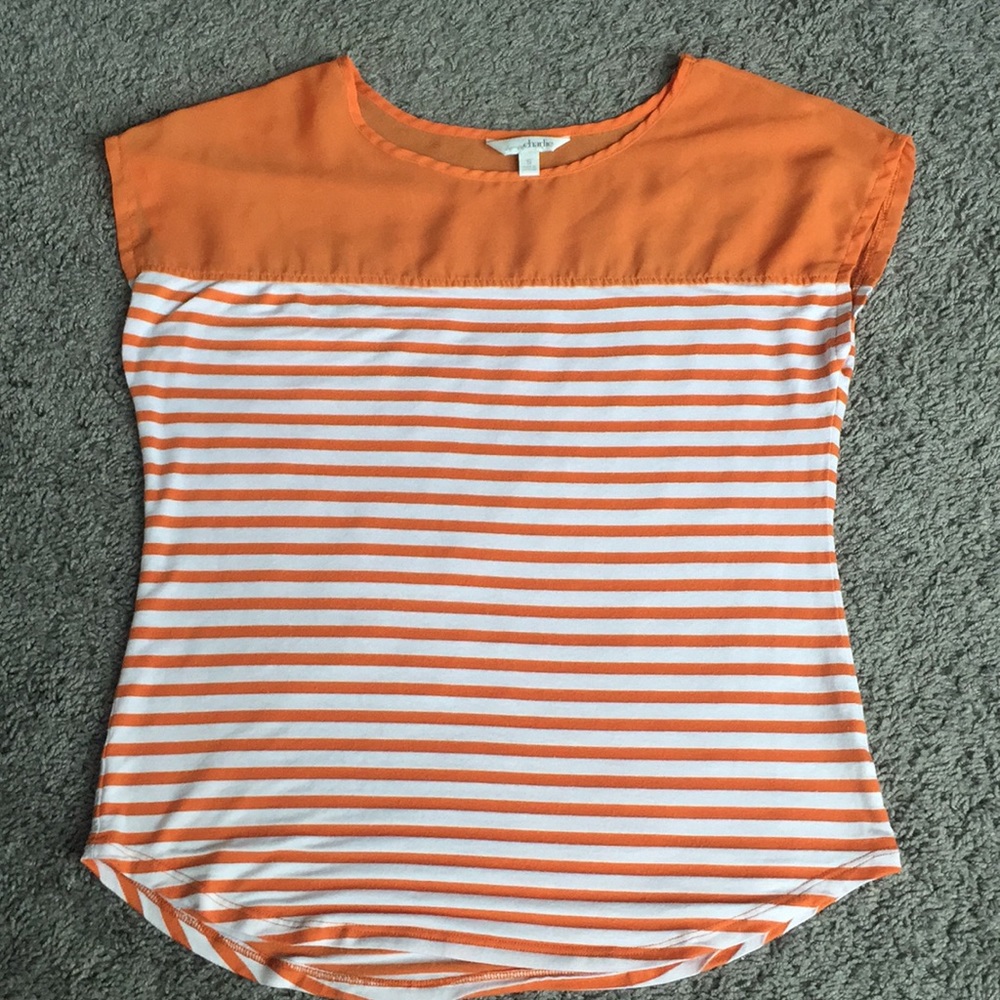 Charming Charlie loose stripped tee